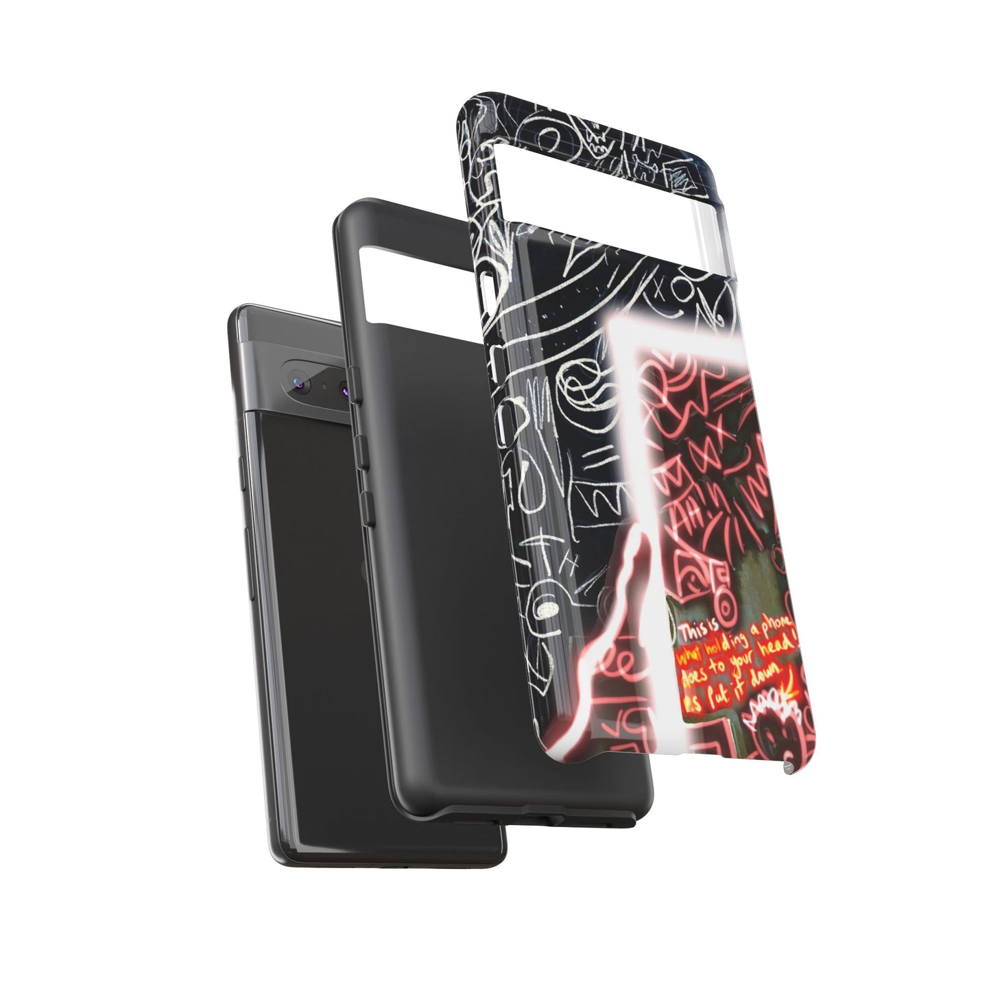 Artistic Phone Case - Unique Design with Quote