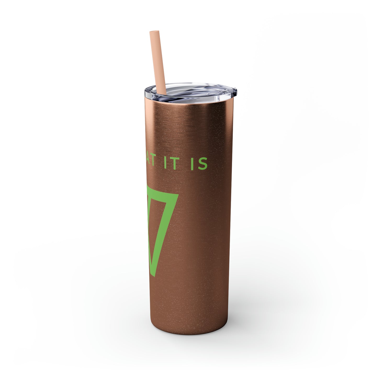 Water Bottle Flask Tumbler - IIWII Skinny Tumbler with Straw, 20oz
