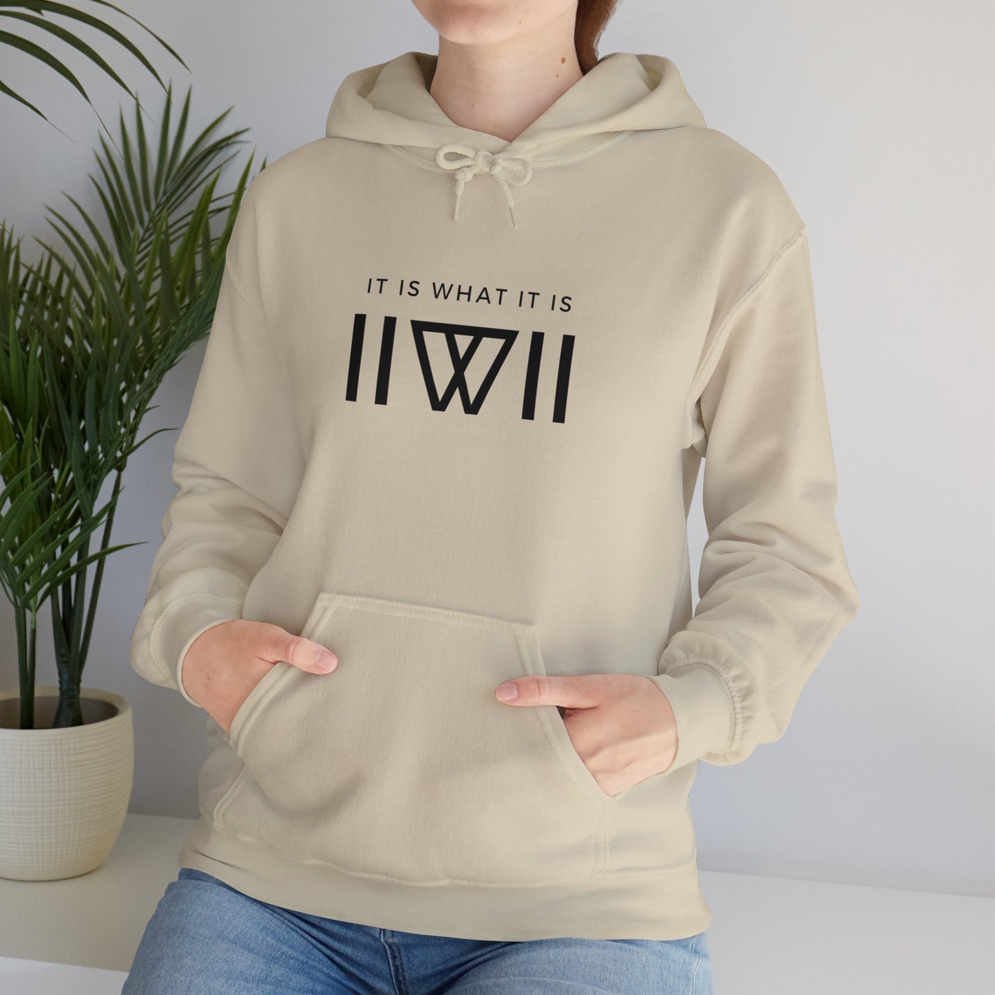 Hoody - IIWII logo branded "statement" Unisex Heavy Blend™ Hooded Sweatshirt