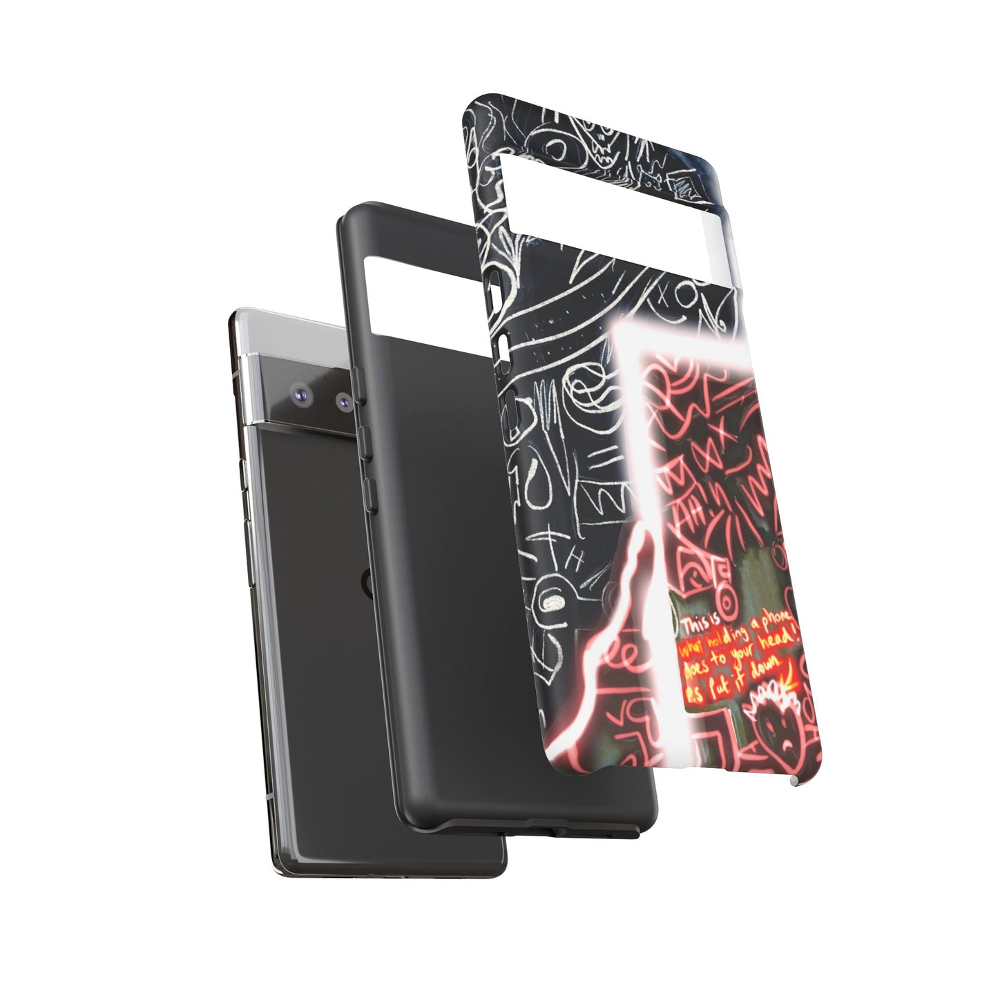 Artistic Phone Case - Unique Design with Quote
