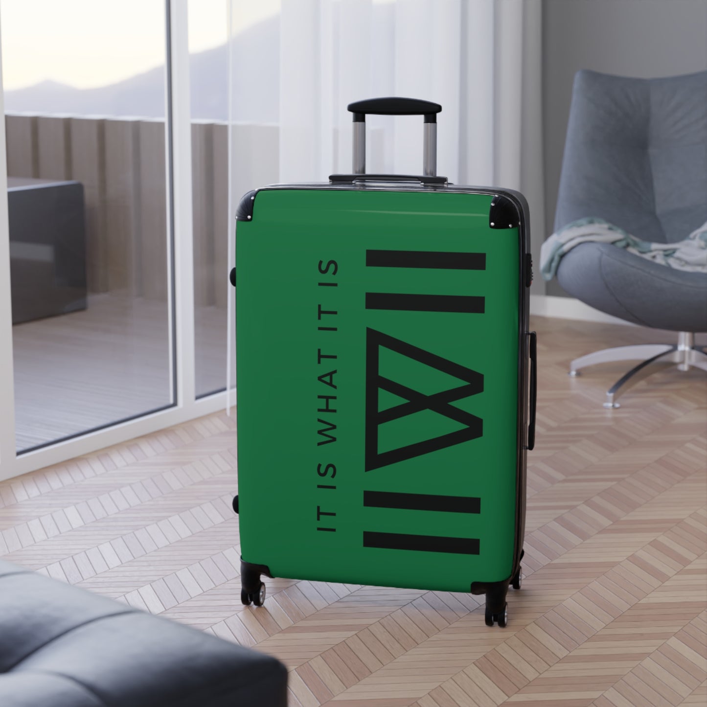 Suitcase *Limited Edition (Green & Black) - IIWII logo branded Suitcase