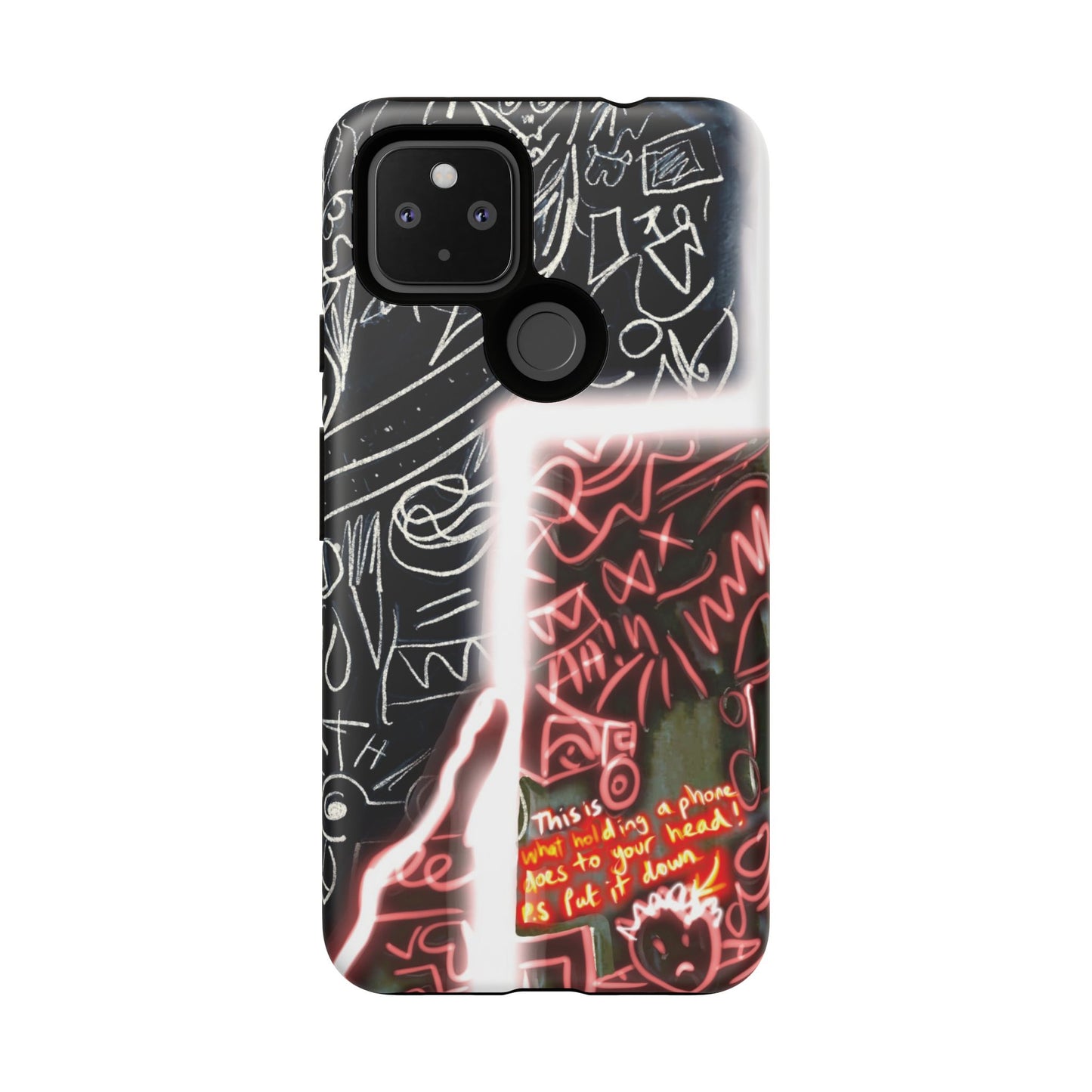 Artistic Phone Case - Unique Design with Quote