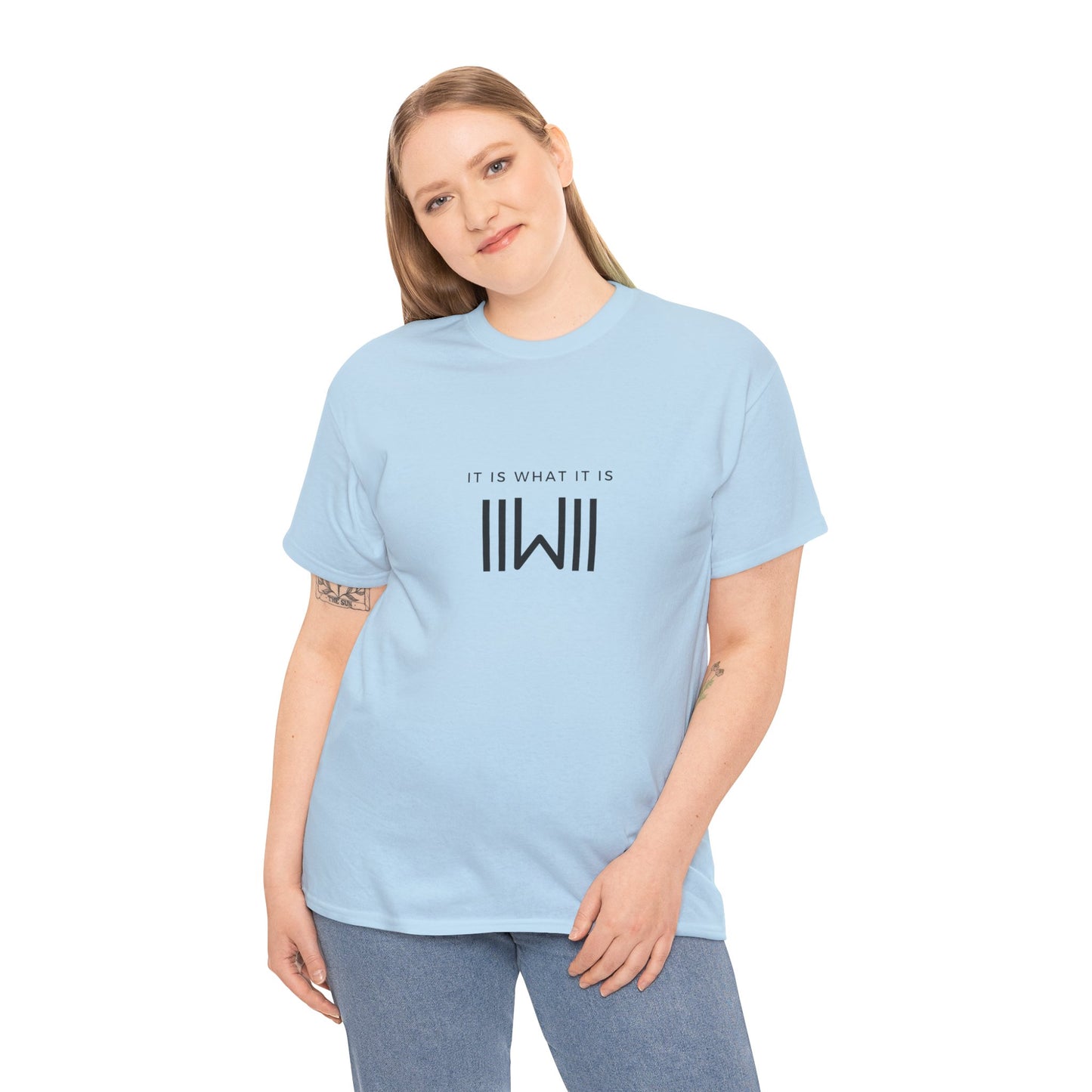 T-Shirt - IIWII "It Is What It Is" logo - Unisex Heavy Cotton Tee Shirt