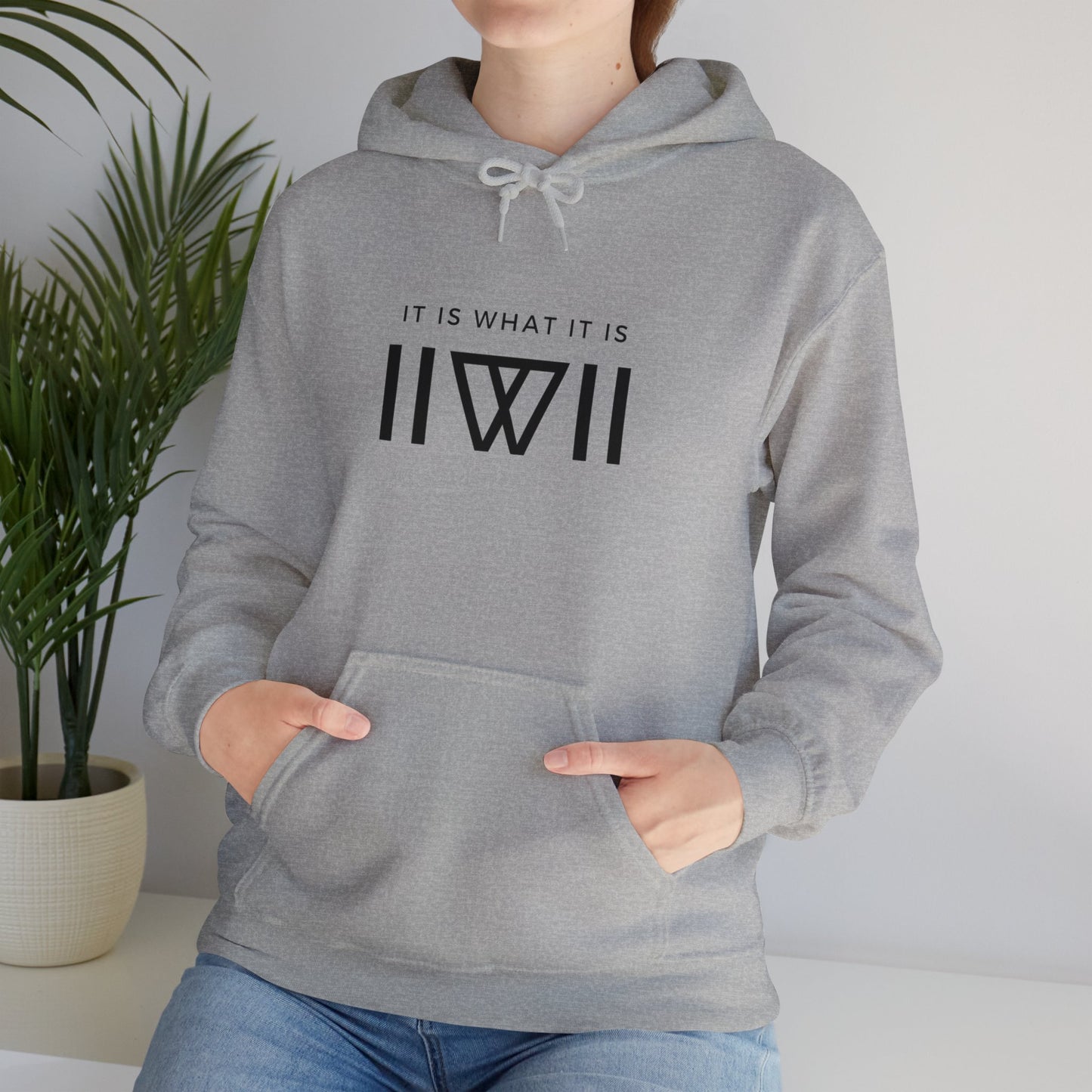 Hoody - IIWII logo branded "statement" Unisex Heavy Blend™ Hooded Sweatshirt