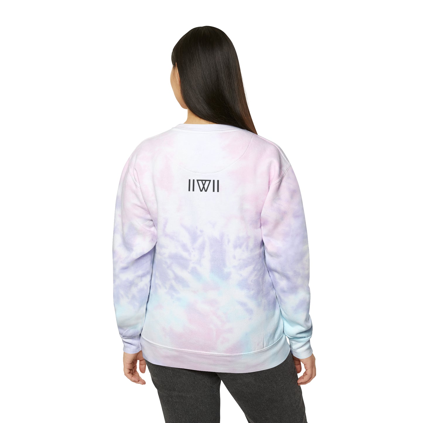 Sweatshirt Jumper Pullover - IIWII logo - Unisex Tie-Dye Sweatshirt