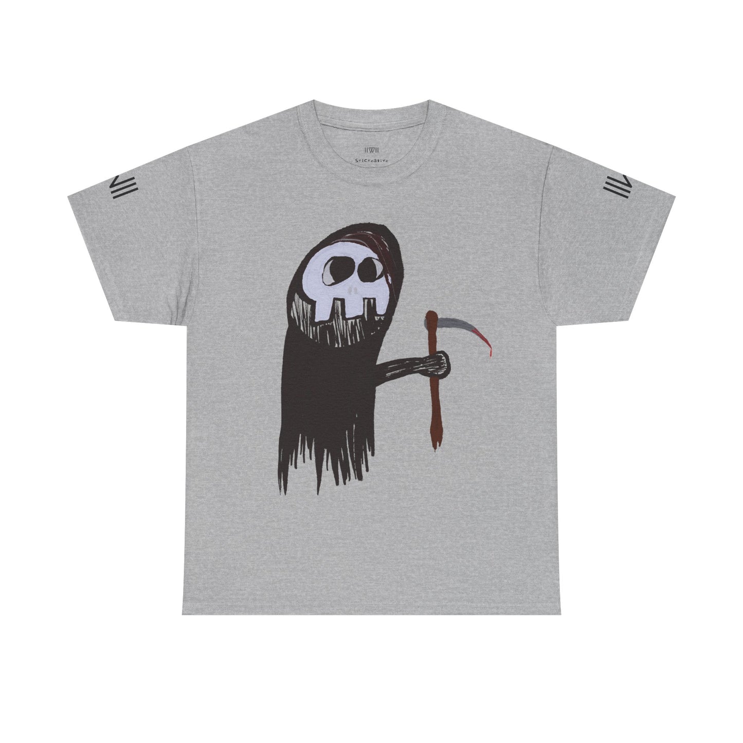 Brian the Grim Reaper Heavy Cotton Graphic Tee - Edgy Casual Wear
