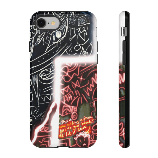 Artistic Phone Case - Unique Design with Quote