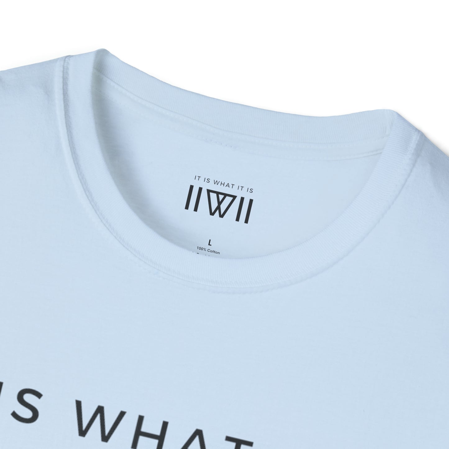 T-Shirt - The Big Logo - IIWII "It Is What It Is" Unisex Soft style T-Shirt tee