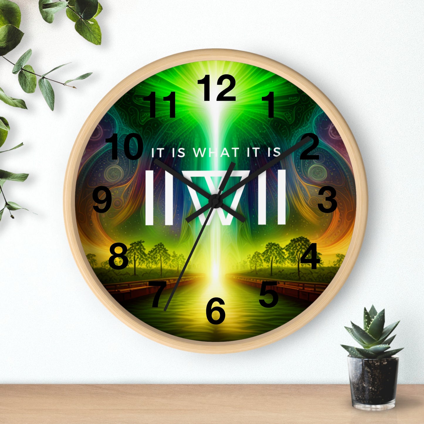 Wall Clock - IIWII logo "Higher Place" Clock