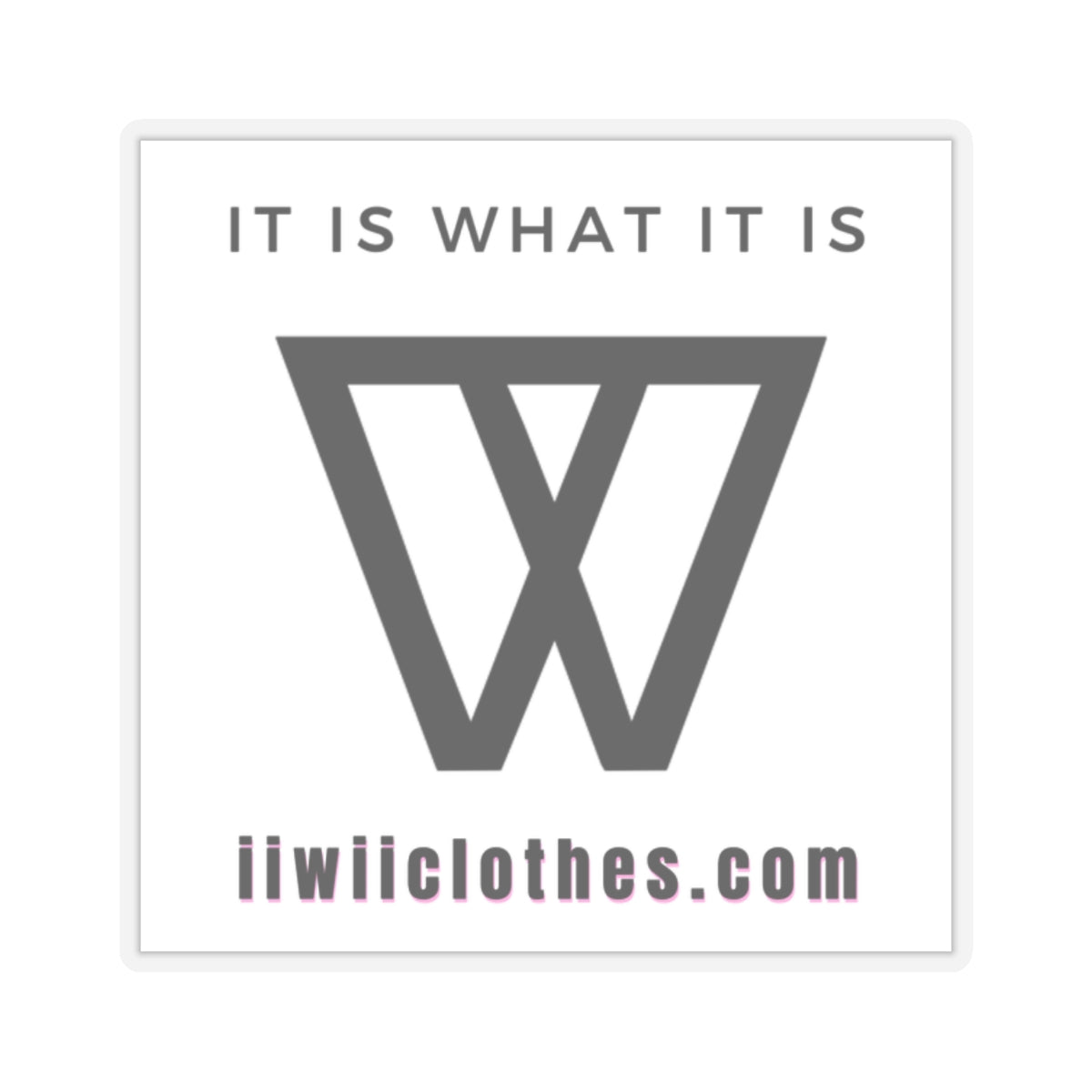 IIWII *graphic logo* Kiss-Cut Stickers