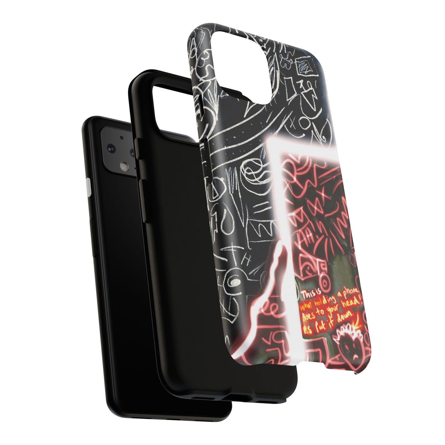 Artistic Phone Case - Unique Design with Quote