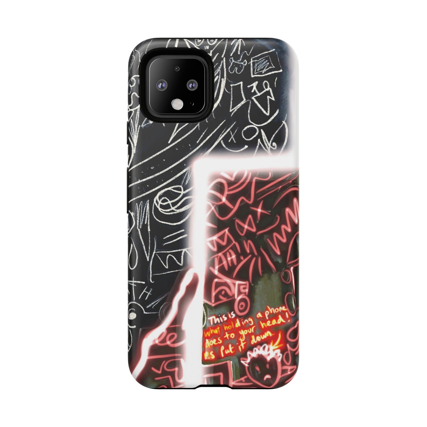 Artistic Phone Case - Unique Design with Quote