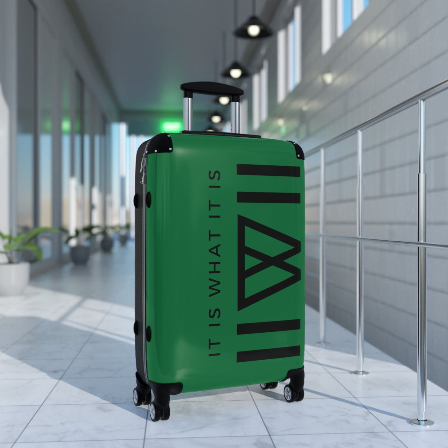 Suitcase *Limited Edition (Green & Black) - IIWII logo branded Suitcase