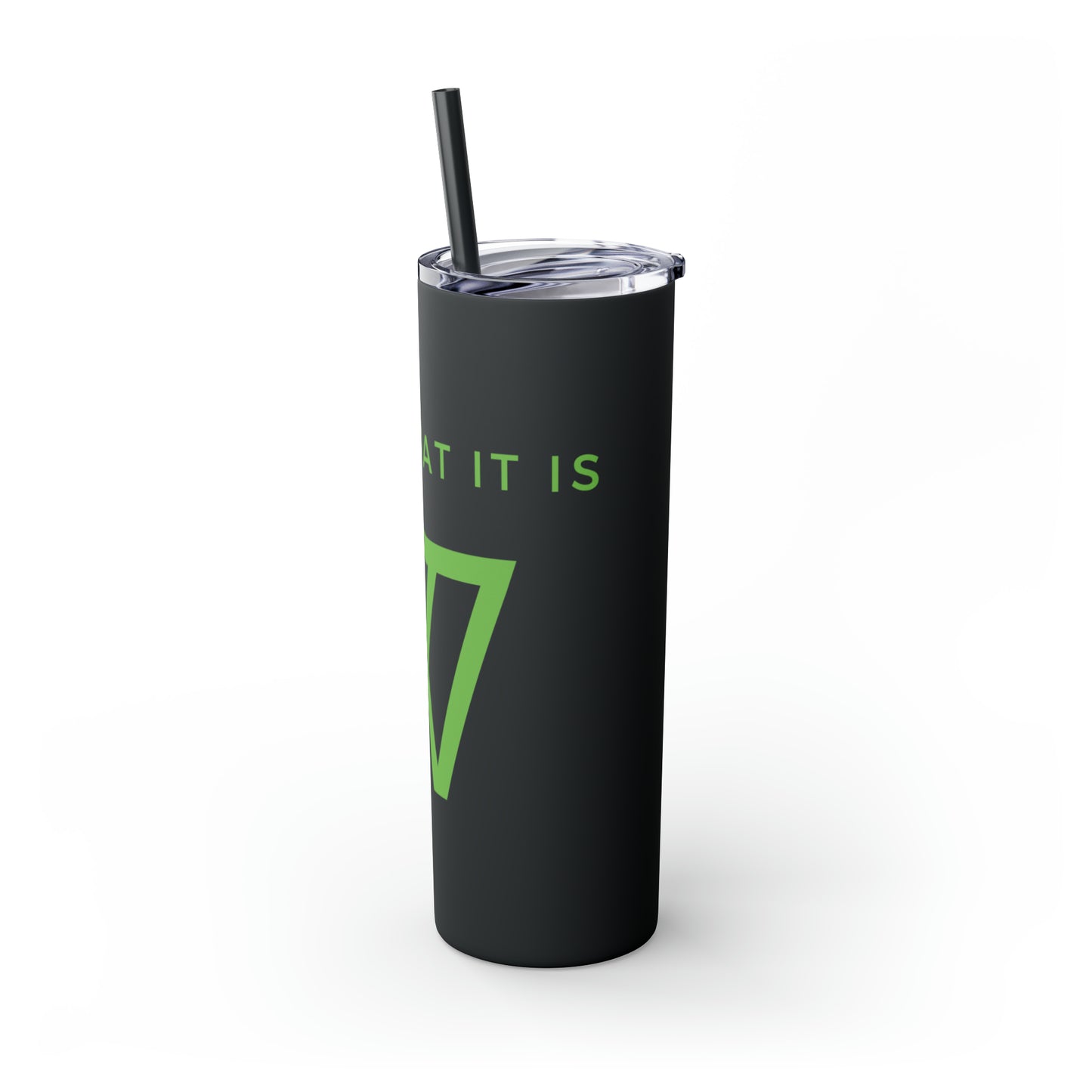 Water Bottle Flask Tumbler - IIWII Skinny Tumbler with Straw, 20oz