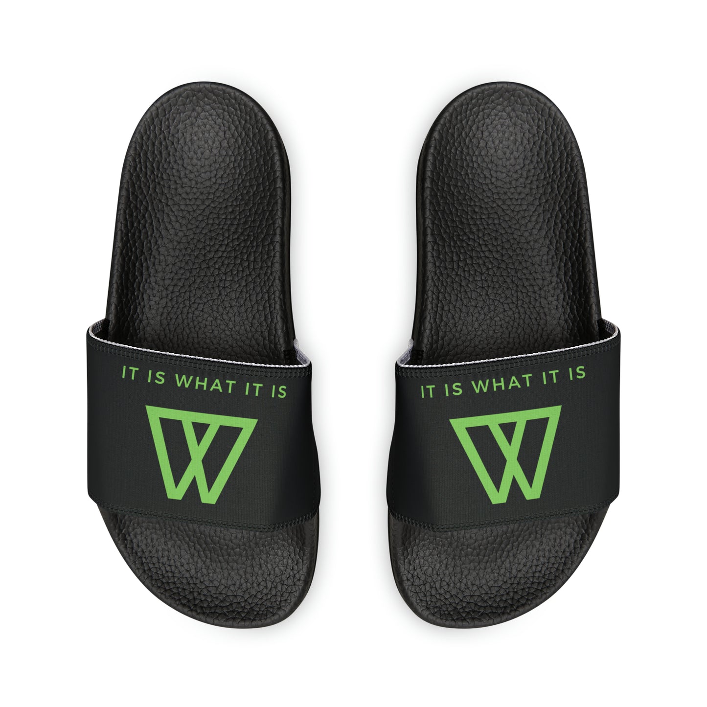 Slide Sandals Flip Flops - IIWII logo branded - Men's PU Slide Sandals