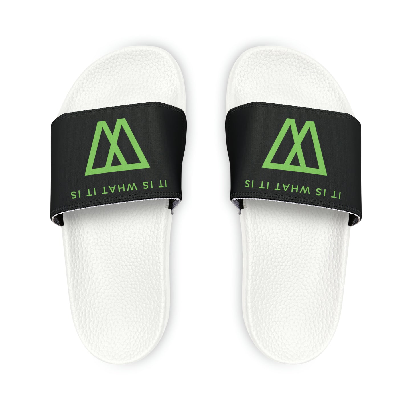 Slide Sandals Flip Flops - IIWII logo branded - Men's PU Slide Sandals