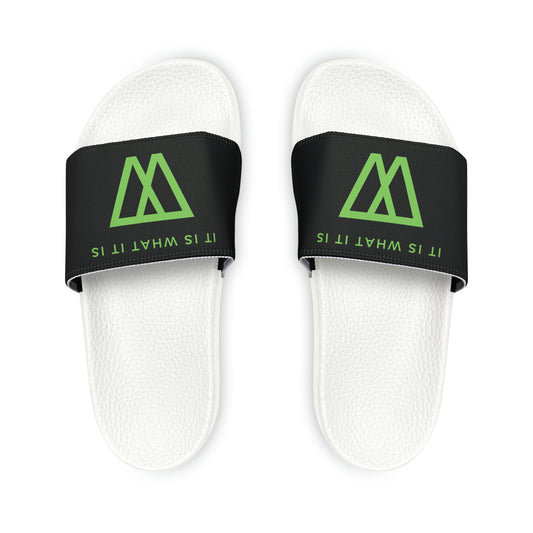 Slide Sandals Flip Flops - IIWII logo branded - Men's PU Slide Sandals