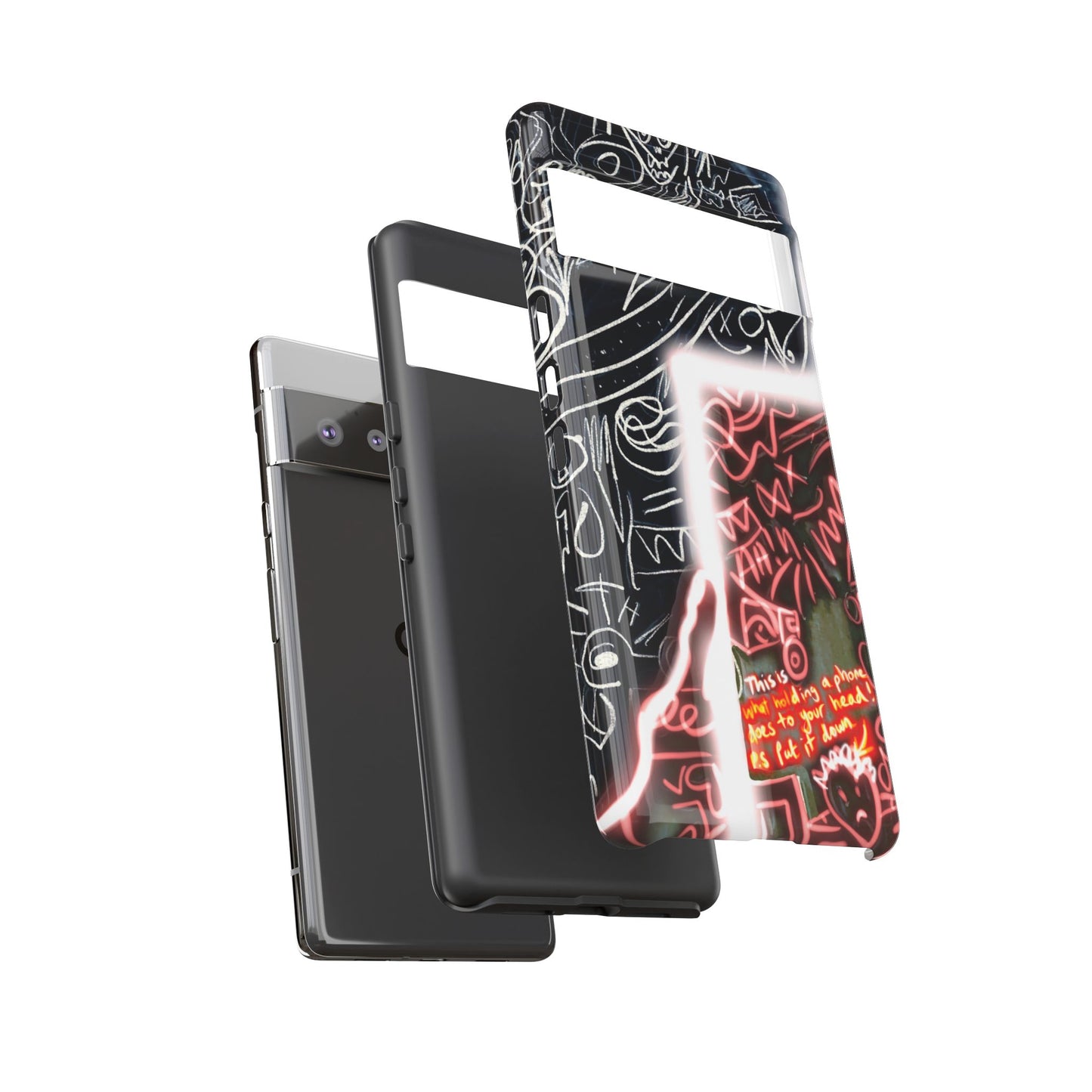 Artistic Phone Case - Unique Design with Quote