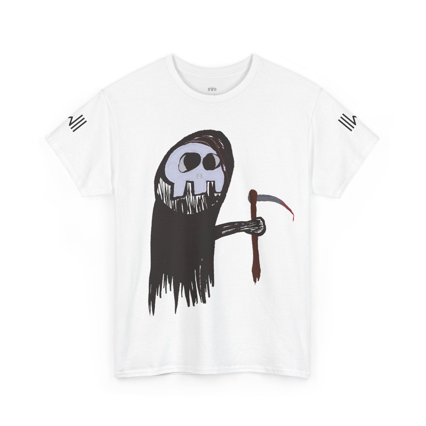 Brian the Grim Reaper Heavy Cotton Graphic Tee - Edgy Casual Wear