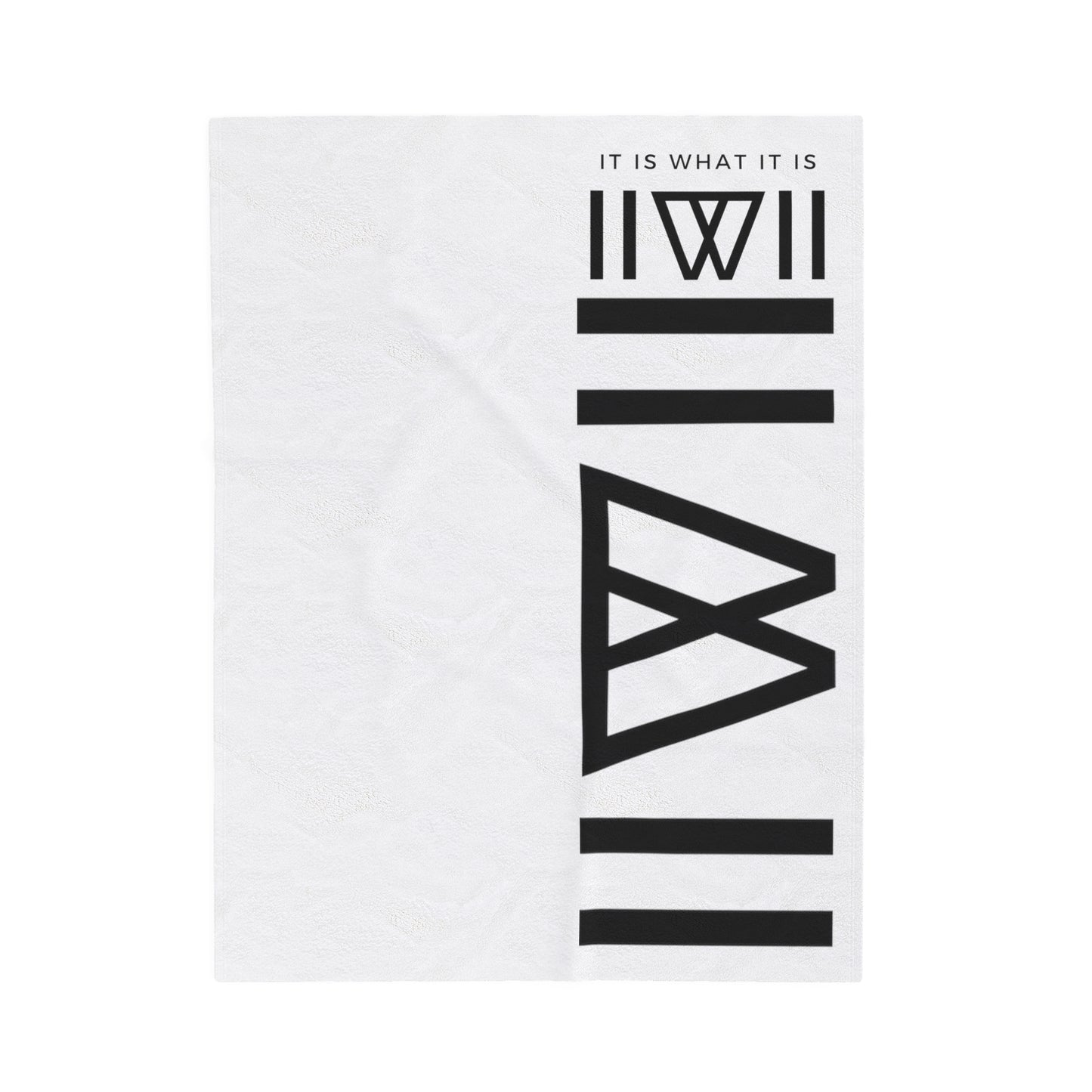 IIWII branded *LOGO* Velveteen Plush Blanket