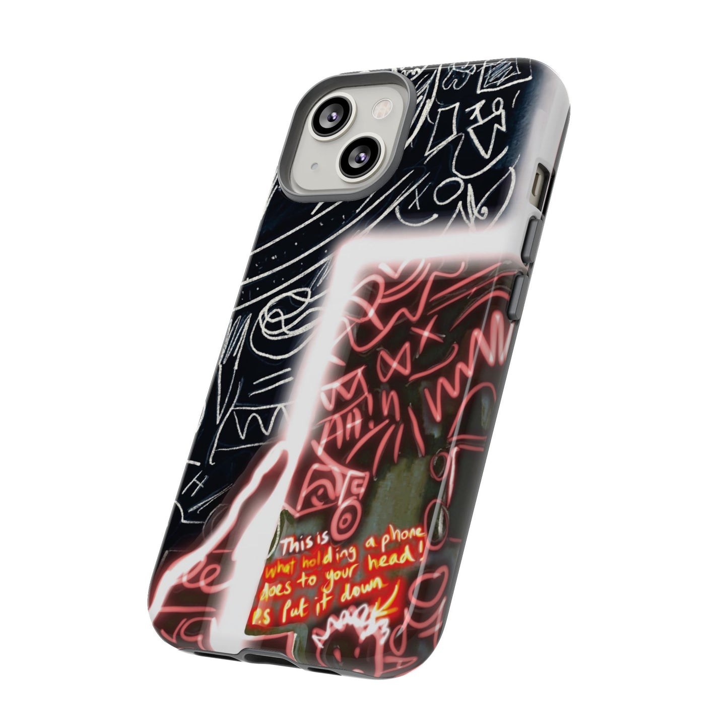 Artistic Phone Case - Unique Design with Quote