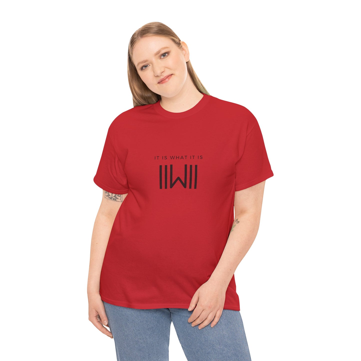 T-Shirt - IIWII "It Is What It Is" logo - Unisex Heavy Cotton Tee Shirt