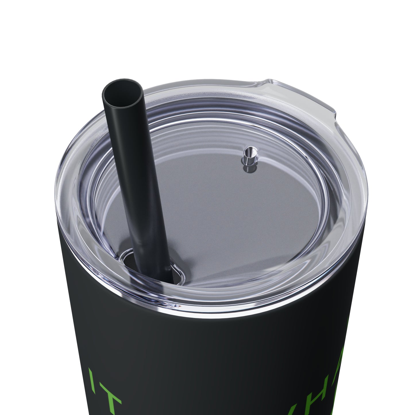 Water Bottle Flask Tumbler - IIWII Skinny Tumbler with Straw, 20oz