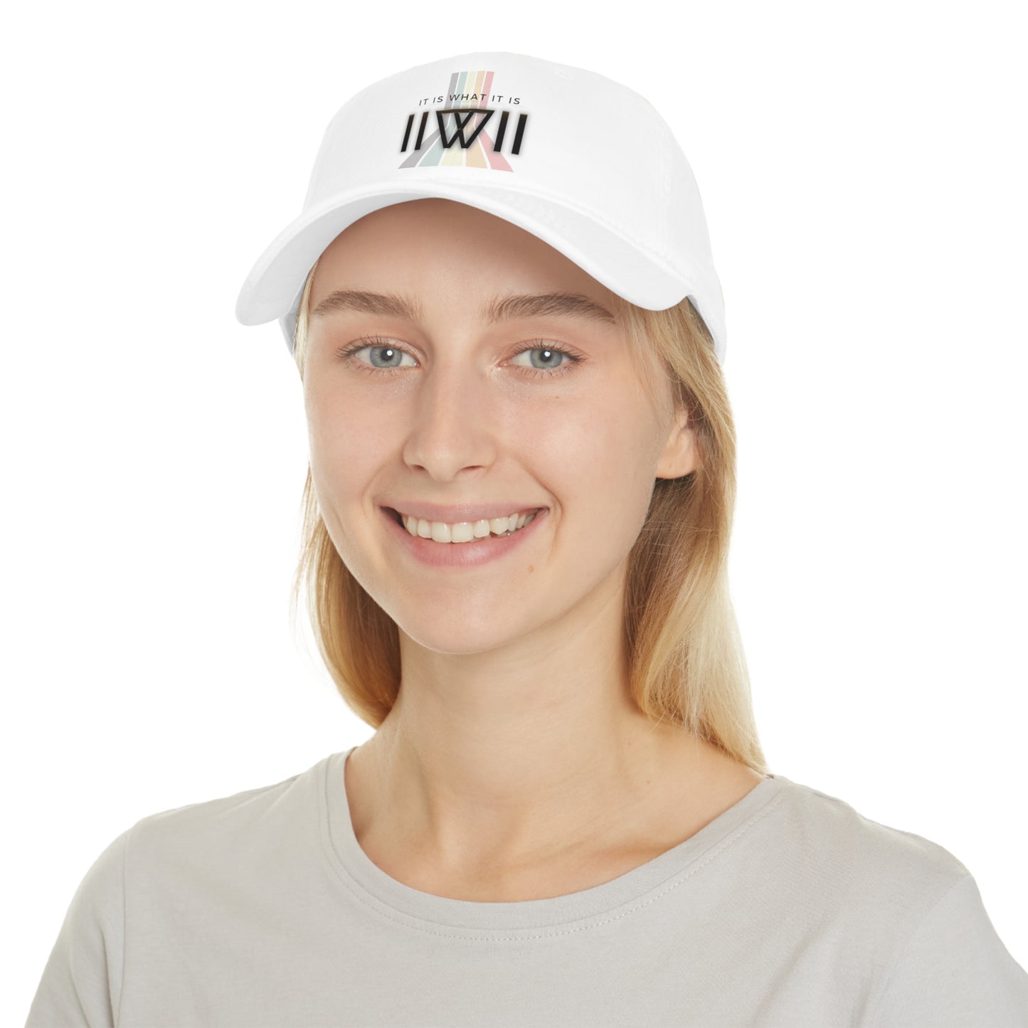 Baseball Cap IIWII pastel rainbow Low Profile