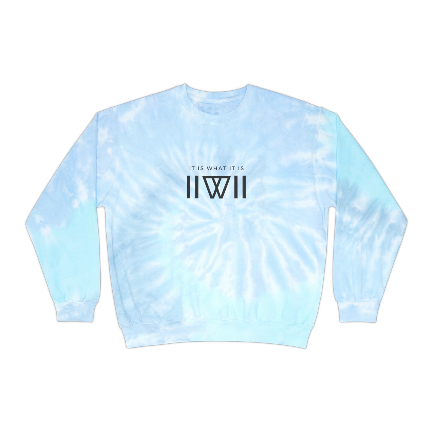 Sweatshirt Jumper Pullover - IIWII logo - Unisex Tie-Dye Sweatshirt