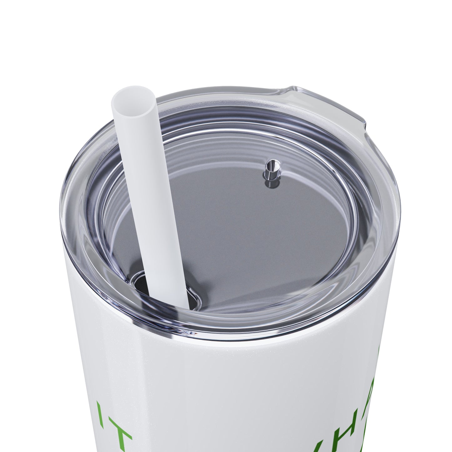 Water Bottle Flask Tumbler - IIWII Skinny Tumbler with Straw, 20oz