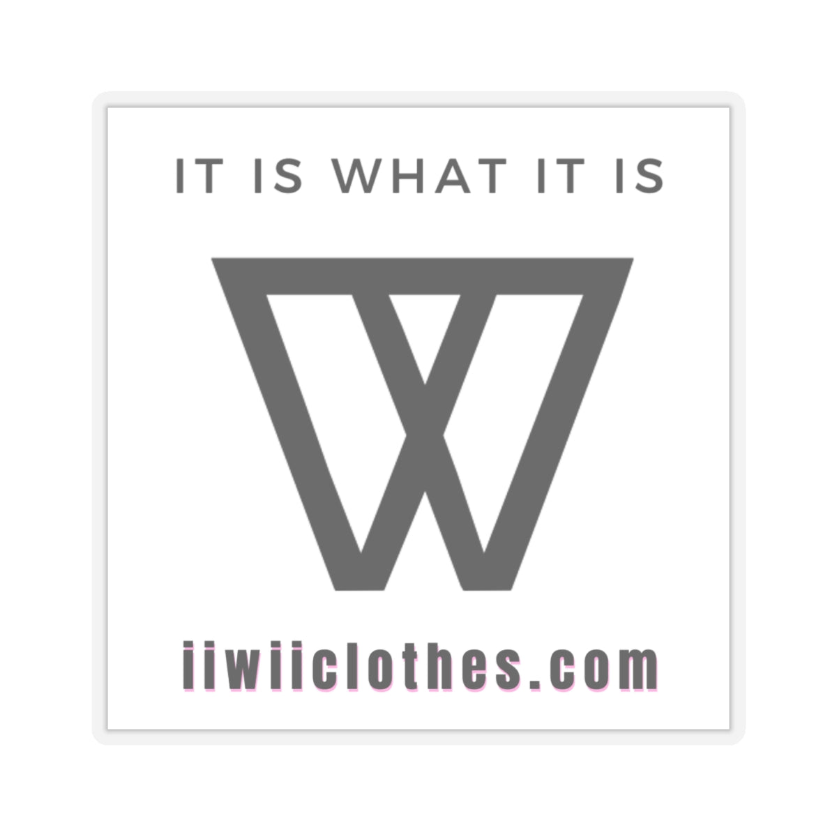 IIWII *graphic logo* Kiss-Cut Stickers
