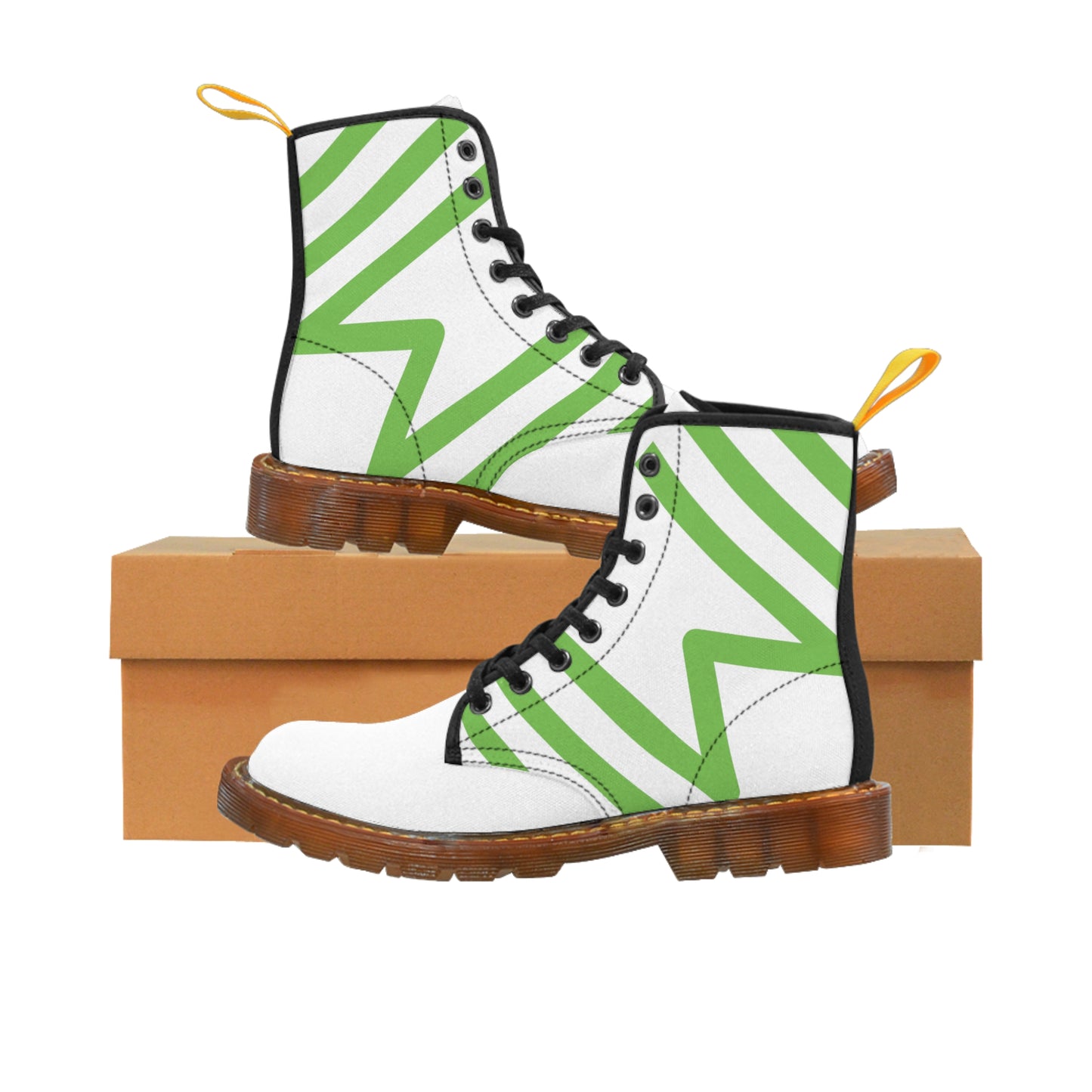 Boots Dr. Martin Style *Limited edition IIWII Men's Canvas Boots in black and brown soul