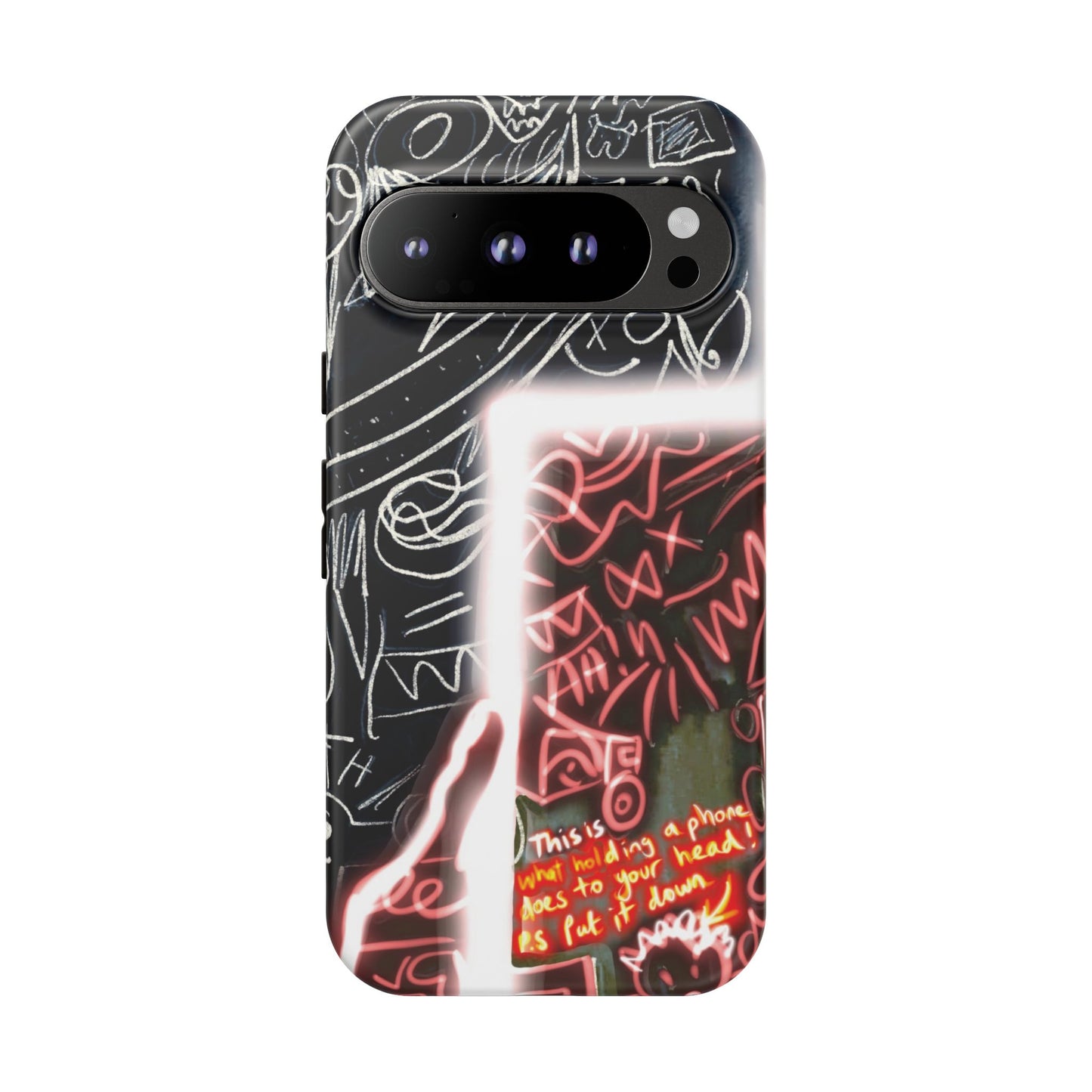 Artistic Phone Case - Unique Design with Quote
