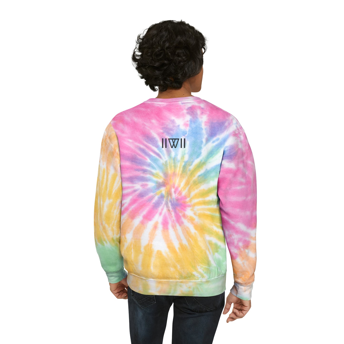 Sweatshirt Jumper Pullover - IIWII logo - Unisex Tie-Dye Sweatshirt