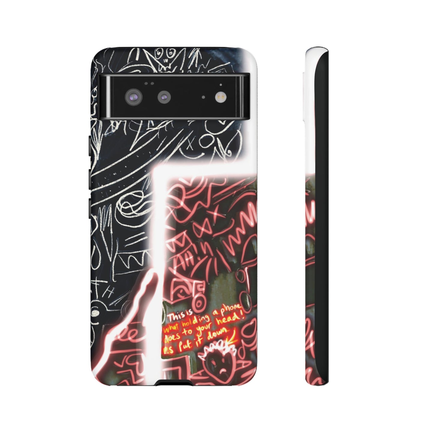 Artistic Phone Case - Unique Design with Quote