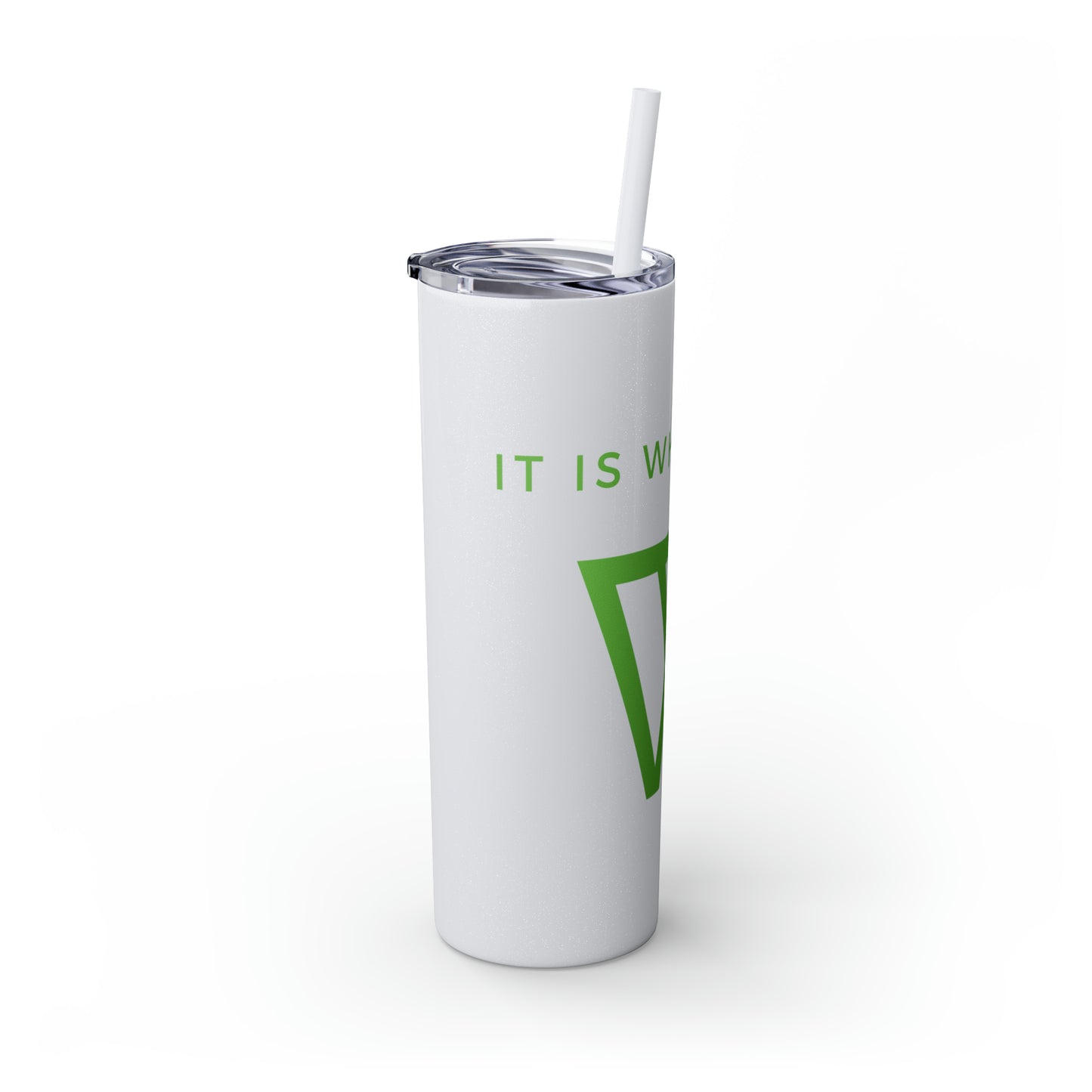 Water Bottle Flask Tumbler - IIWII Skinny Tumbler with Straw, 20oz
