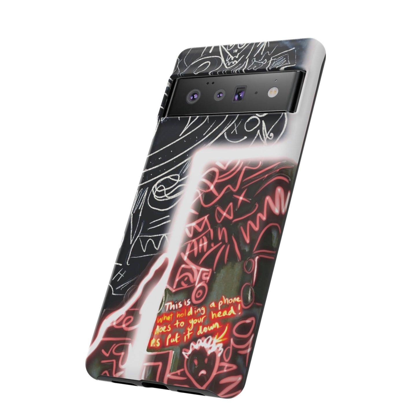 Artistic Phone Case - Unique Design with Quote