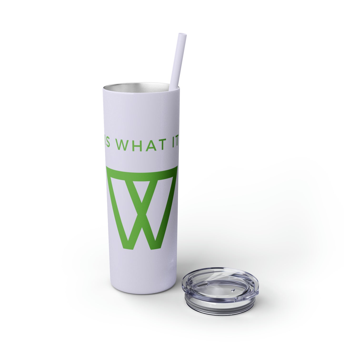 Water Bottle Flask Tumbler - IIWII Skinny Tumbler with Straw, 20oz