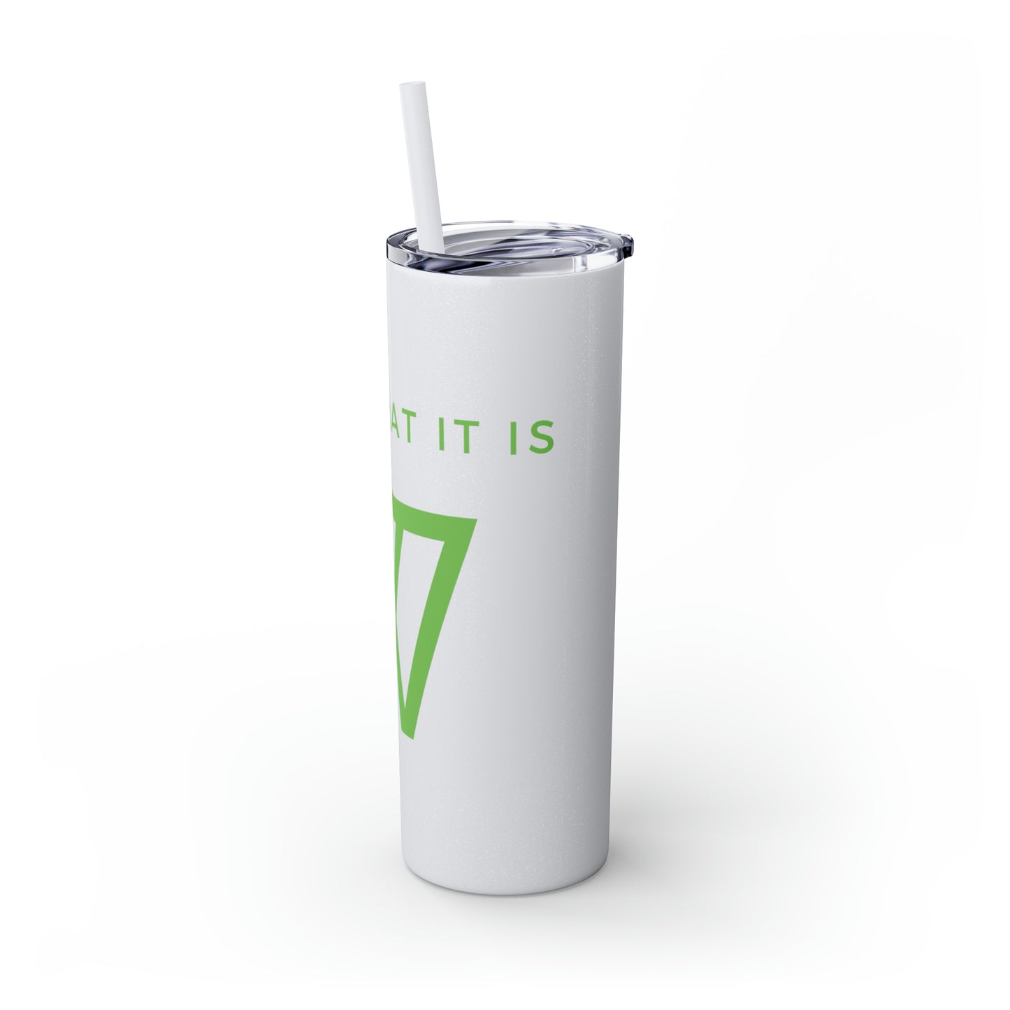 Water Bottle Flask Tumbler - IIWII Skinny Tumbler with Straw, 20oz