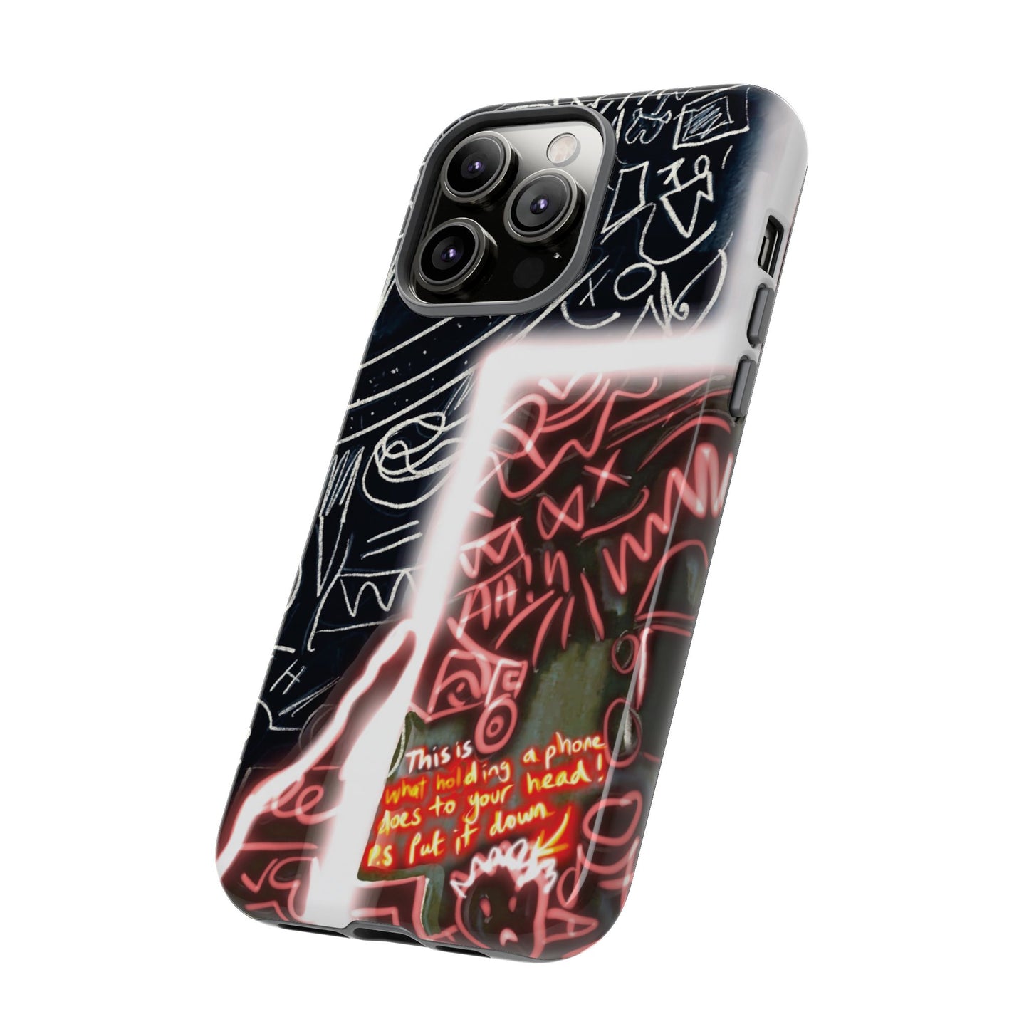 Artistic Phone Case - Unique Design with Quote