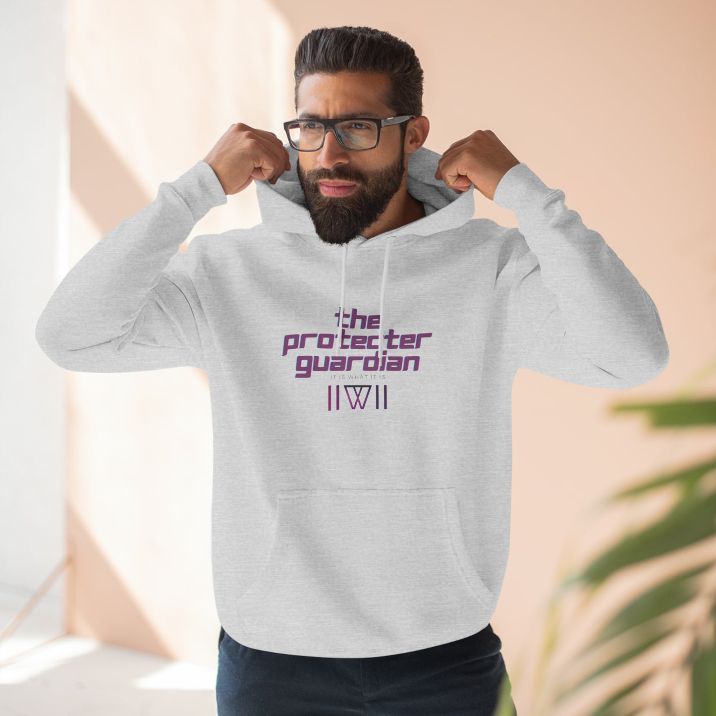Hoody "Inter-dimensional, crumble bunnies" This is The Protector Guardian,  Unisex Premium Pullover Hoodie