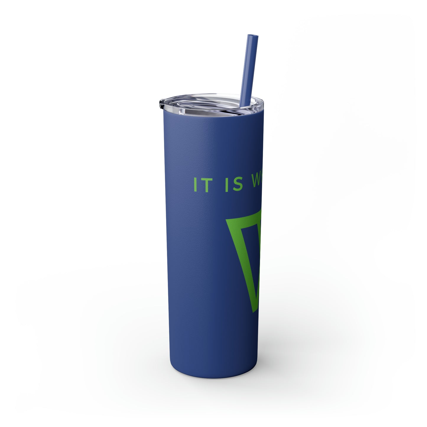 Water Bottle Flask Tumbler - IIWII Skinny Tumbler with Straw, 20oz
