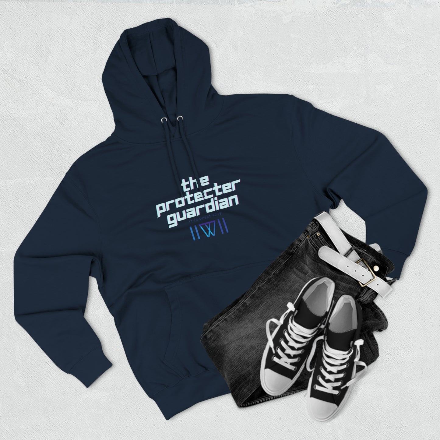 Hoody "Inter-dimensional, crumble bunnies" This is The Protector Guardian,  Unisex Premium Pullover Hoodie