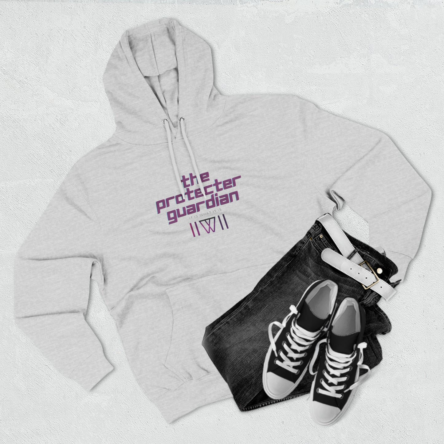 Hoody "Inter-dimensional, crumble bunnies" This is The Protector Guardian,  Unisex Premium Pullover Hoodie