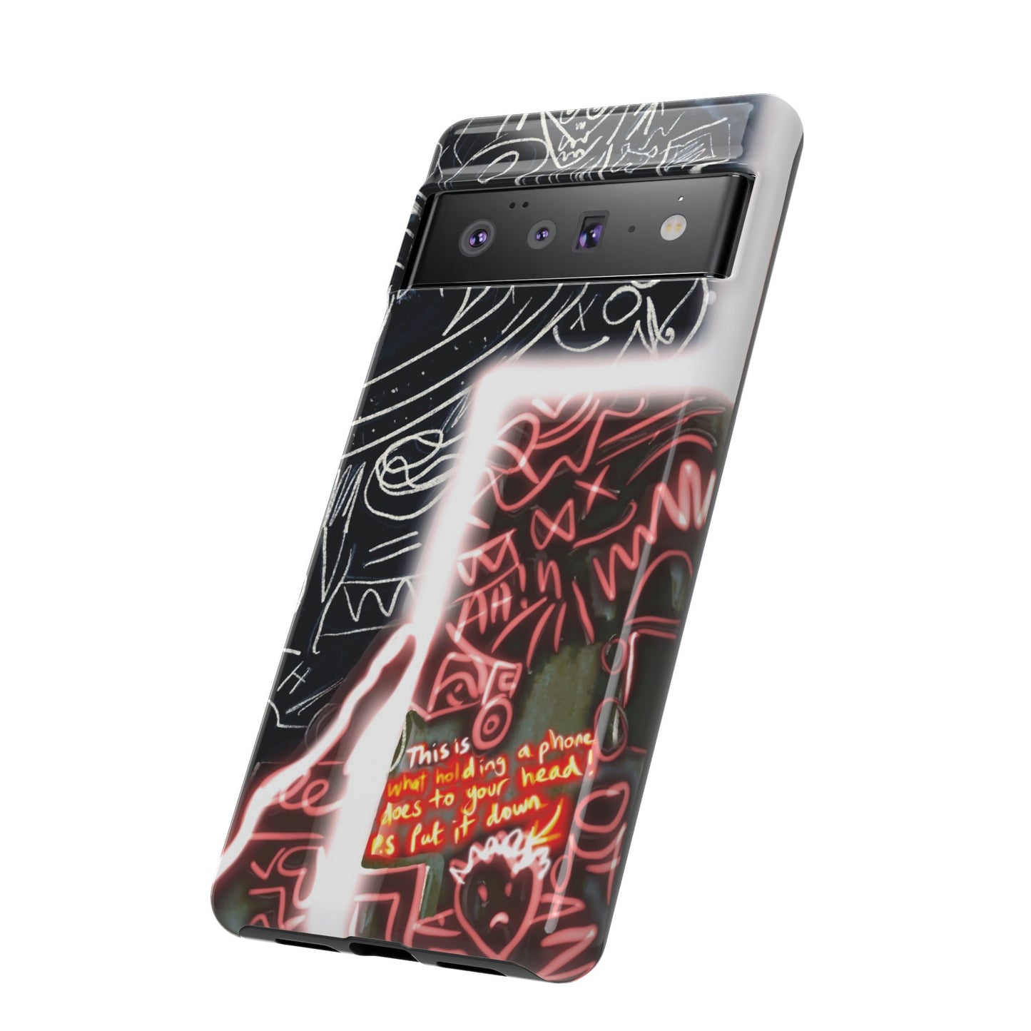 Artistic Phone Case - Unique Design with Quote