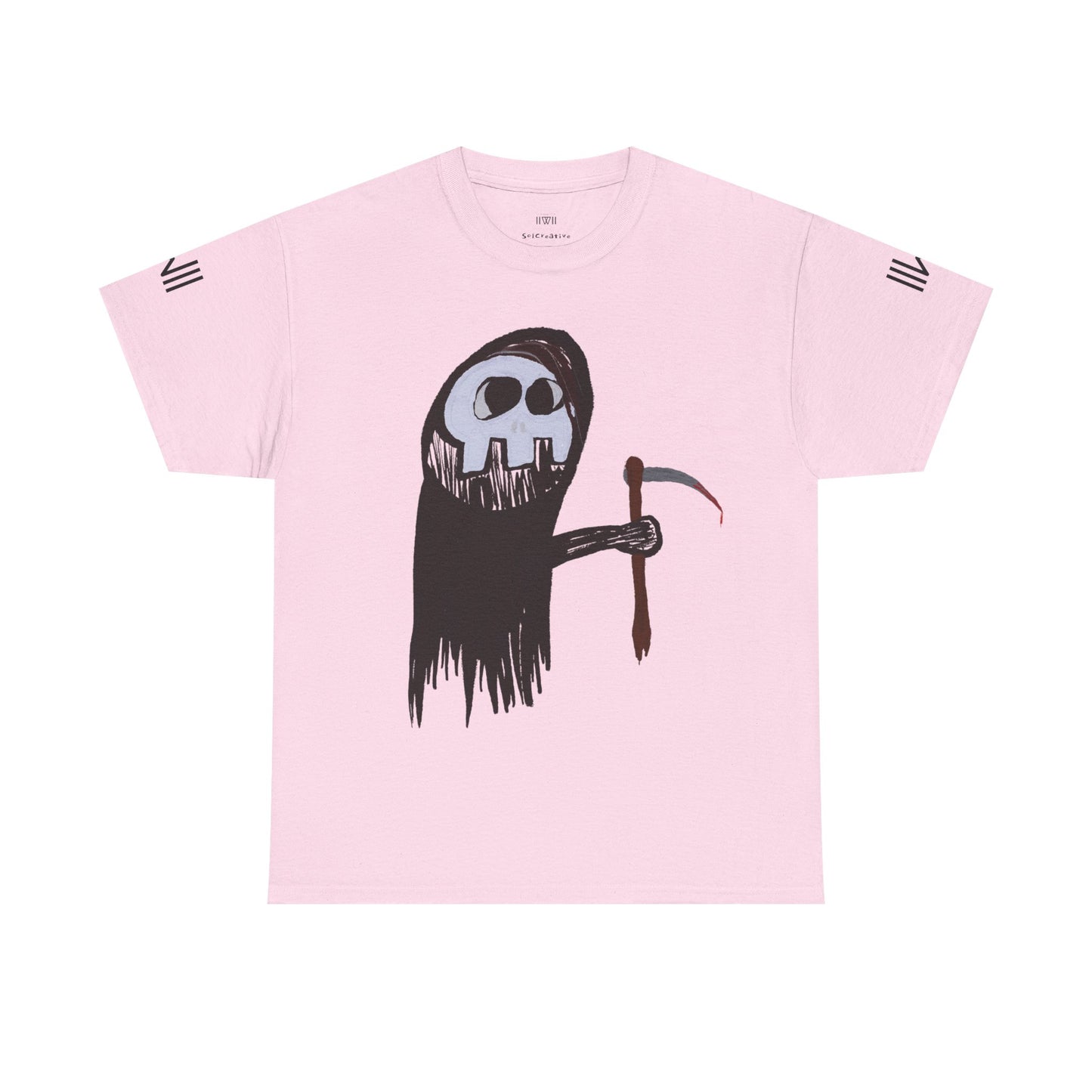 Brian the Grim Reaper Heavy Cotton Graphic Tee - Edgy Casual Wear