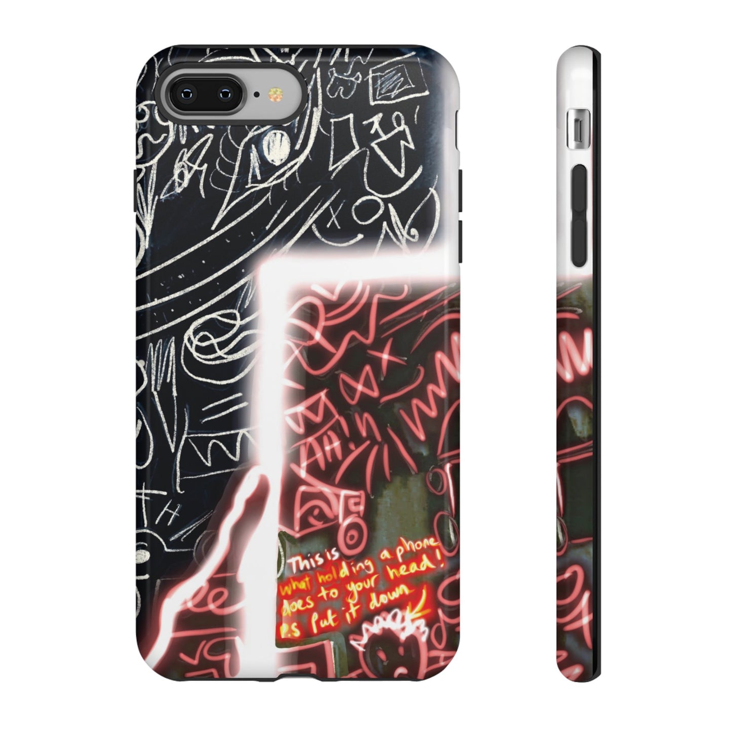 Artistic Phone Case - Unique Design with Quote