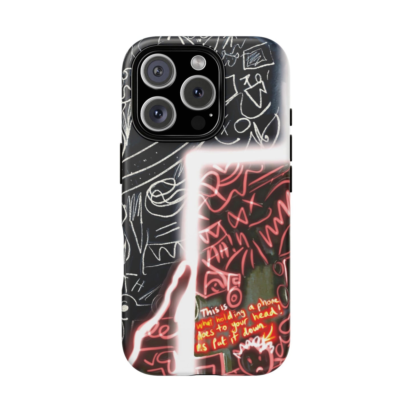 Artistic Phone Case - Unique Design with Quote