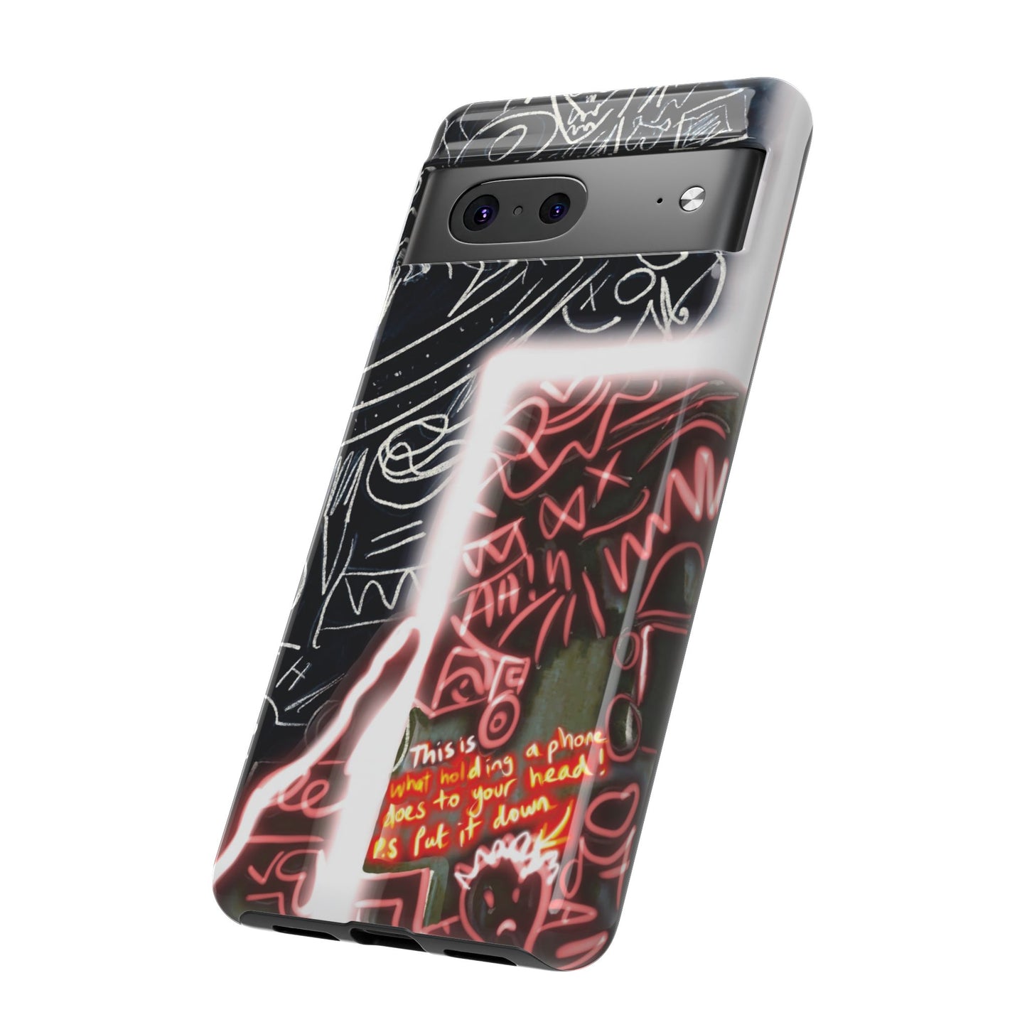Artistic Phone Case - Unique Design with Quote