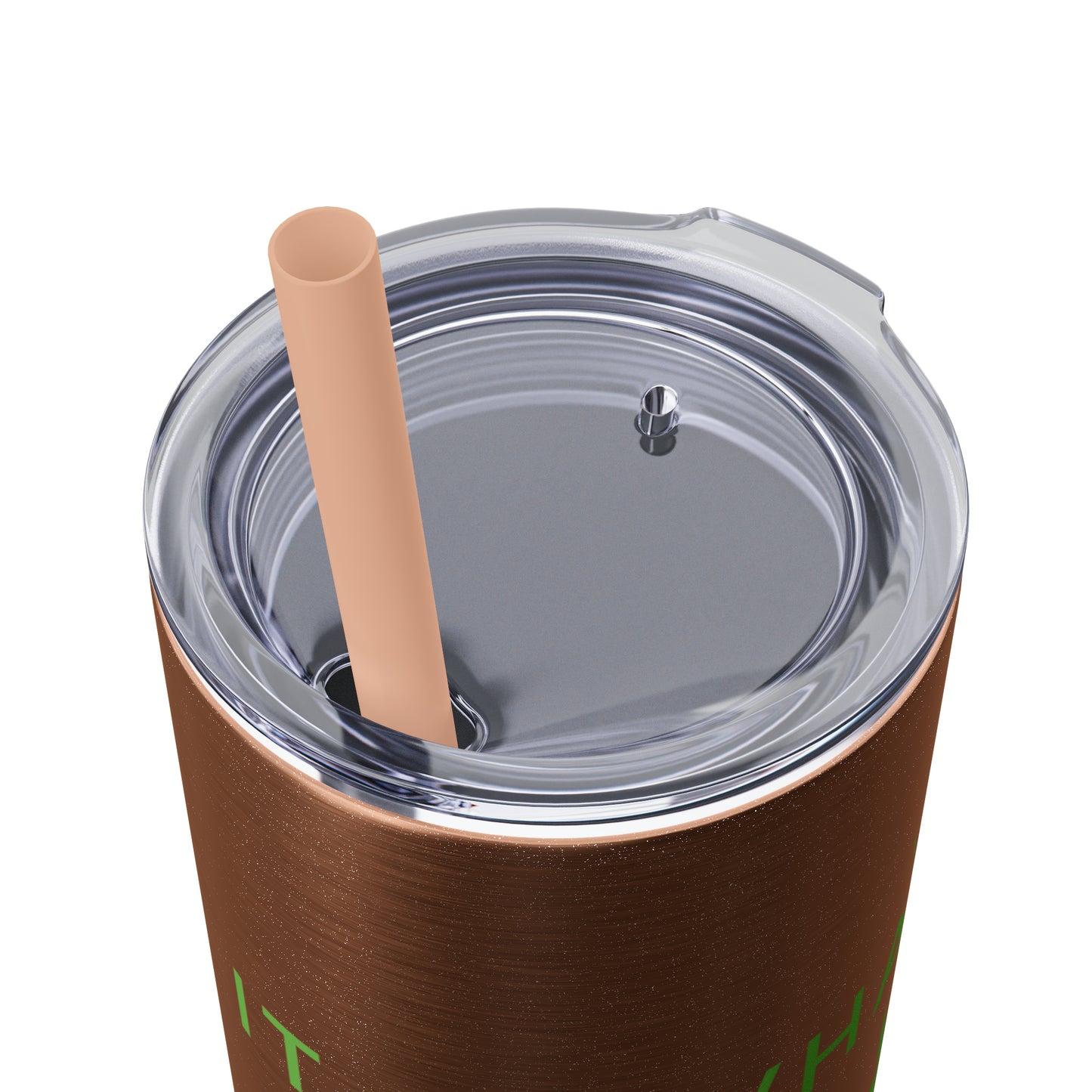 Water Bottle Flask Tumbler - IIWII Skinny Tumbler with Straw, 20oz